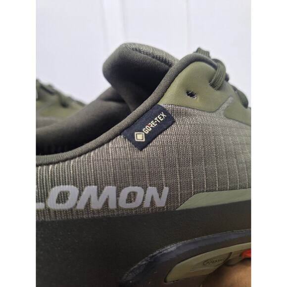 Salomon Alphacross 5 GTX Olive Night Black Deep Lichen Gore-Tex size 13 No Box